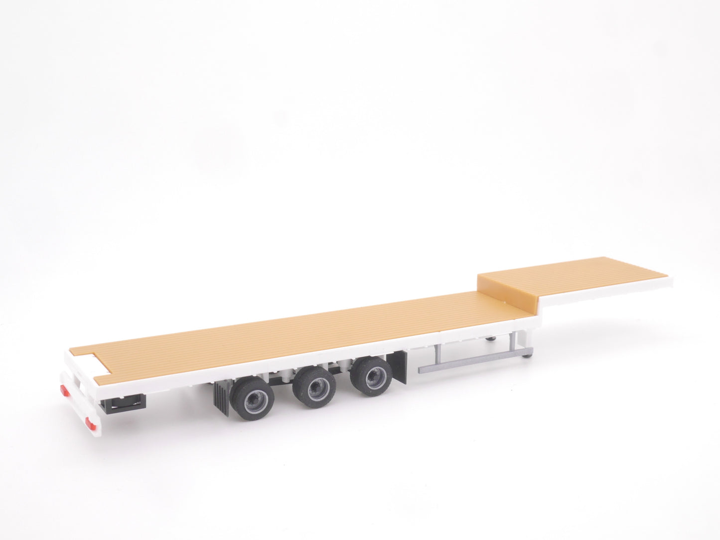 1:87 ST-0202 Kibri Bausatz 2x 3achs Tiefladeauflieger in weiß