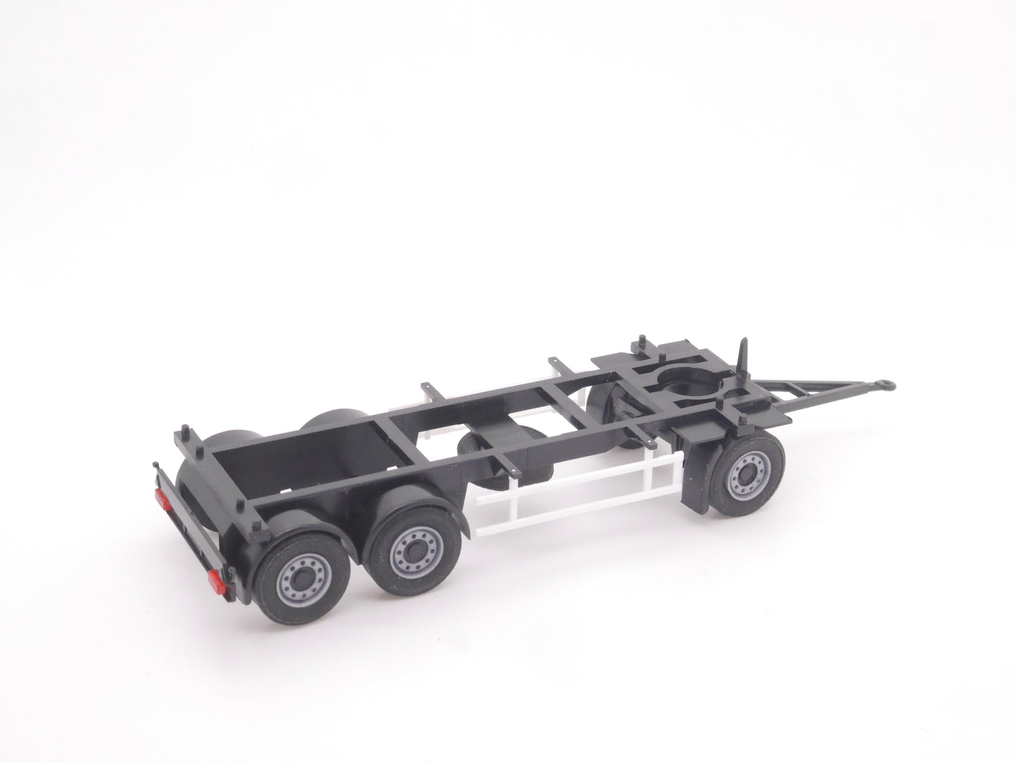 1:87 ST-0212 Kibri Bausatz 2x 3achs Dreschmelanhänger mit 20ft Container weiß