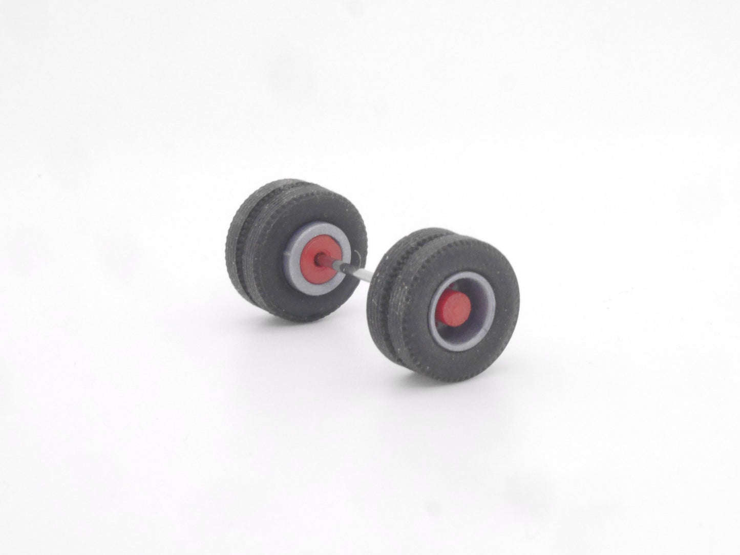 1:87 ST-0404 Kibri Bausatz 5x Antriebsachse für Zugmaschinen grau/rot