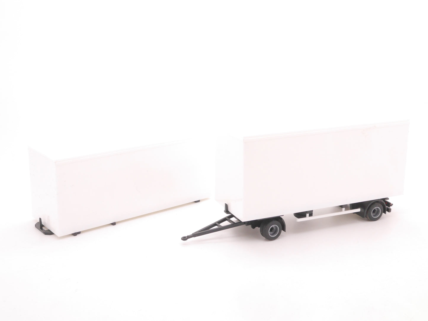 1:87 ST-0217 Kibri Bausatz 2achs Koffer Volumen Anhänger + MW Aufbau