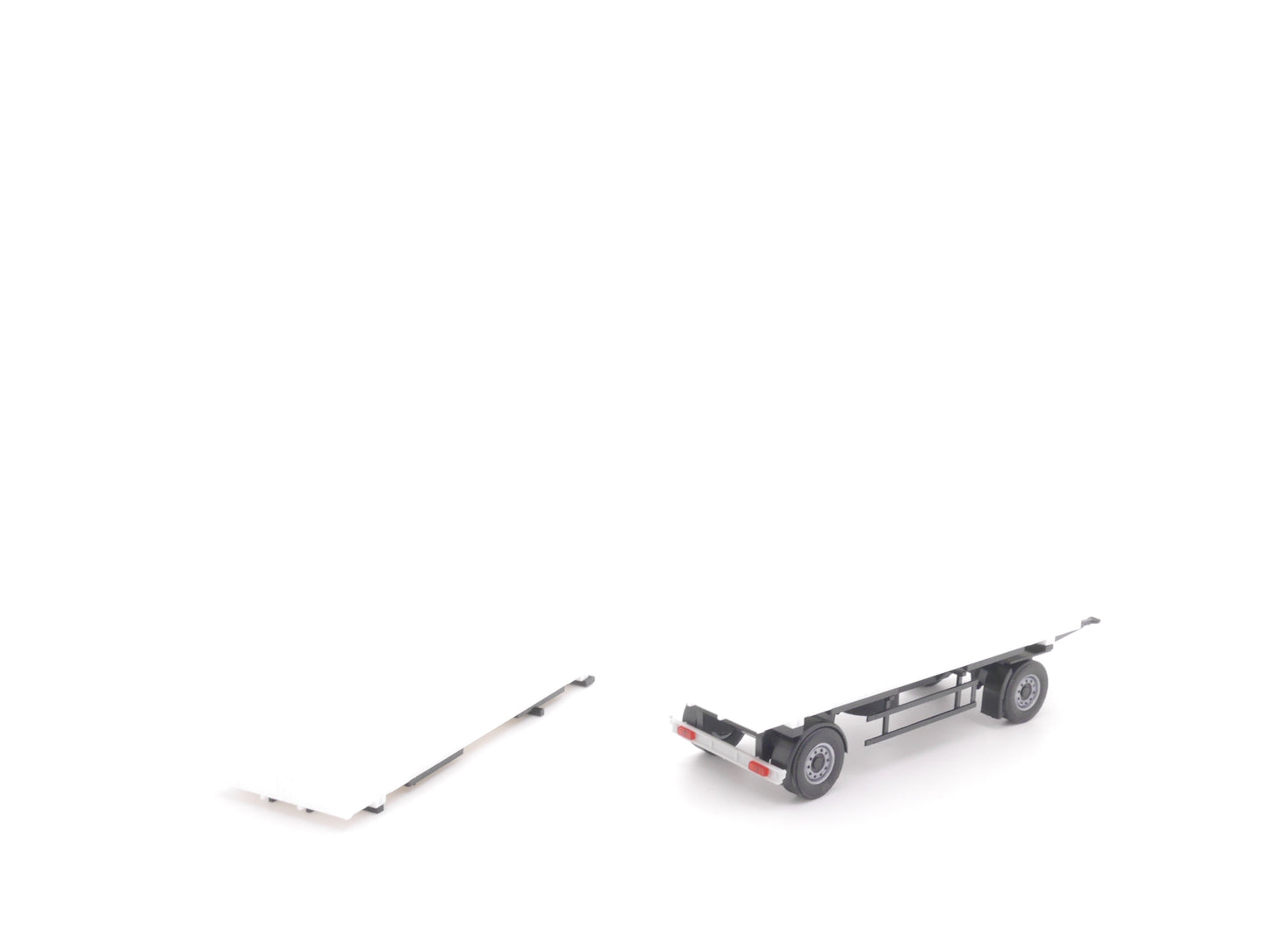 1:87 ST-0218 Scaletrucks Bausatz 1x Pritsche/Plane Anhänger + MW Aufbau