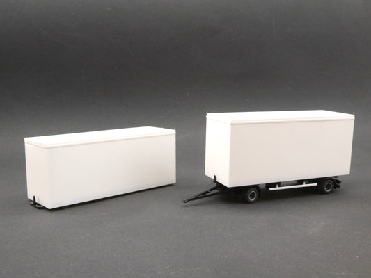 1:87 ST-0217 Kibri Bausatz 2achs Koffer Volumen Anhänger + MW Aufbau