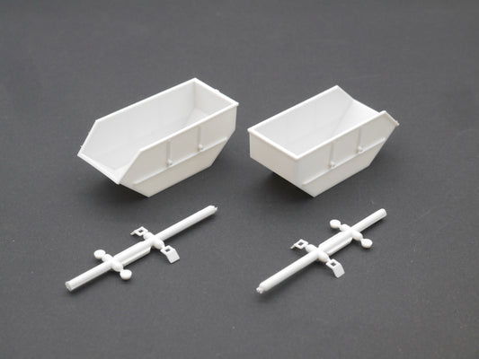 1:87 ST-0528 Bausatz 2x Absetzmulde weiß