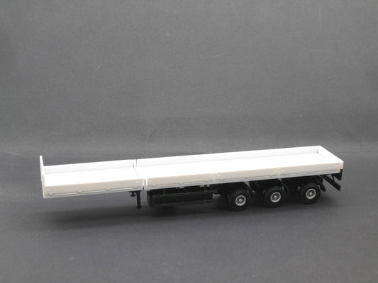 1:87 ST-0535 Scaletrucks Bausatz 3achs teleskopierbarer Schwerlast-Auflieger weiß