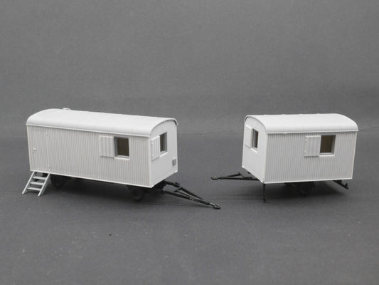 1:87 ST-0534 Scaletrucks Bausatz 2x Bauwagen weiß/schwarz