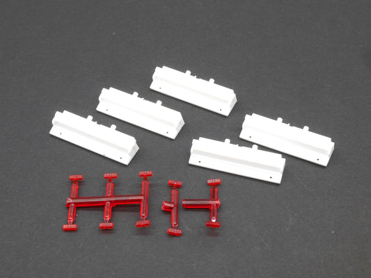 1:87 ST-0415 Scaletrucks 5x Heck Schubboden Auflieger weiß