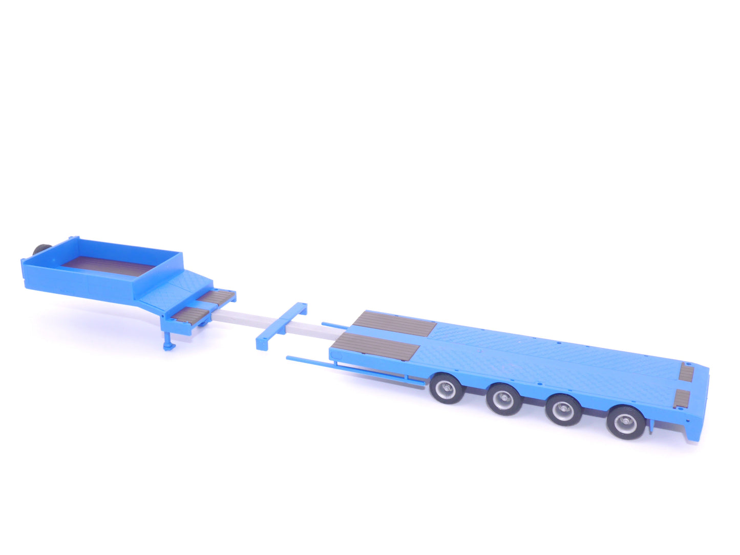 1:87 ST-0225 Scaletrucks Bausatz 2x 4achs teleskopierbarer Semitieflader himmelblau