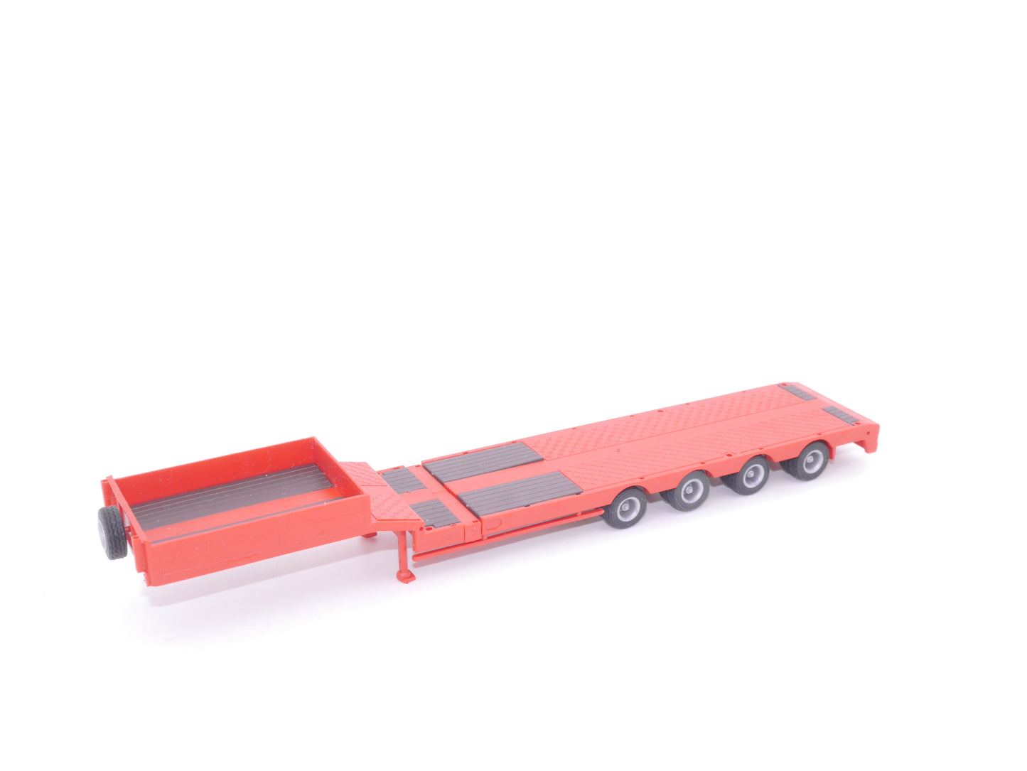 1:87 ST-0228 Scaletrucks Bausatz 2x 4achs teleskopierbarer Semitieflader rot