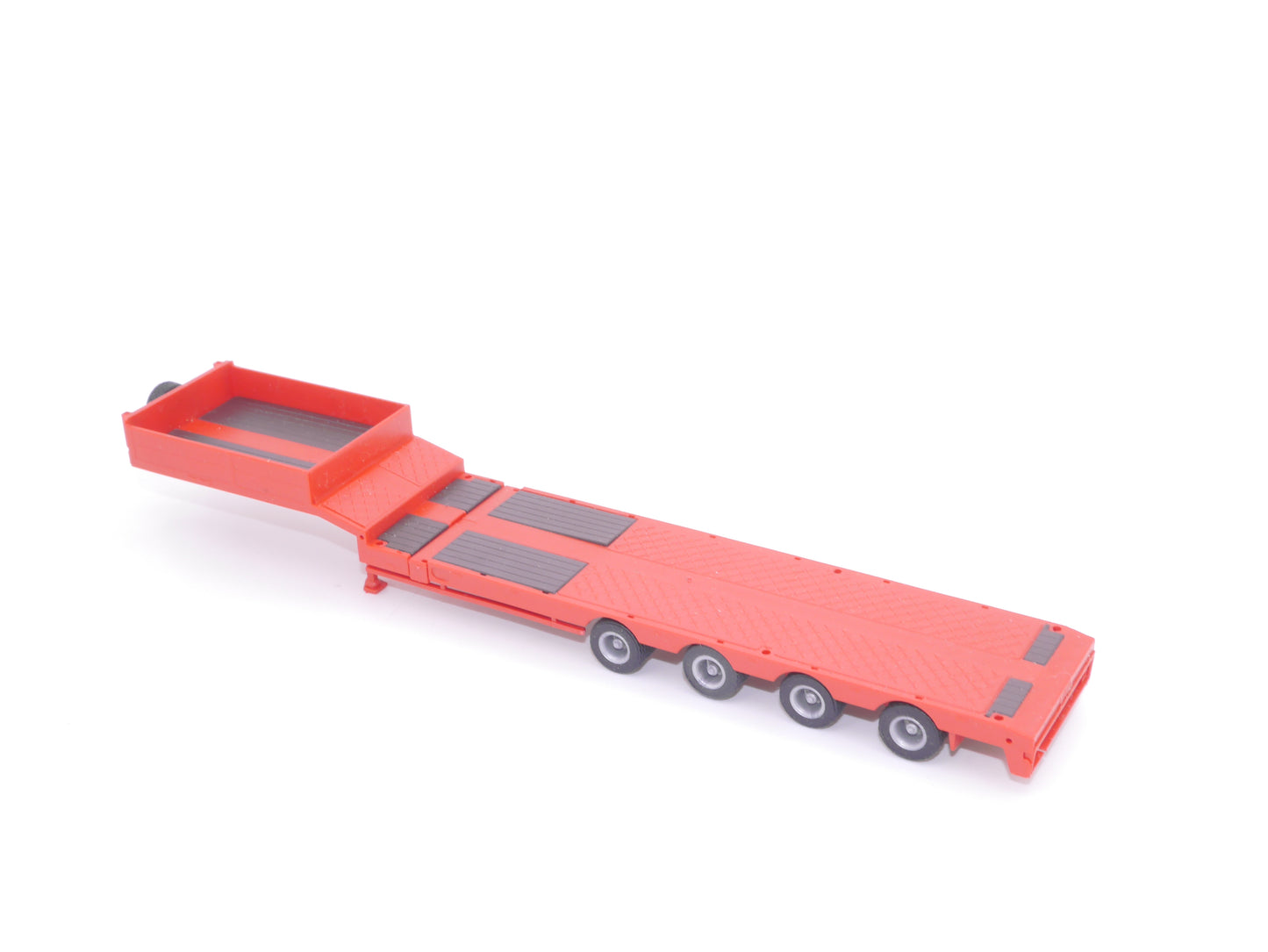 1:87 ST-0228 Scaletrucks Bausatz 2x 4achs teleskopierbarer Semitieflader rot
