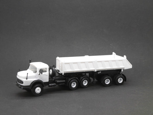 1:87 ST-0522 Scaletrucks Bausatz Rundhauber mit Meiller Kipp-Auflieger weiß