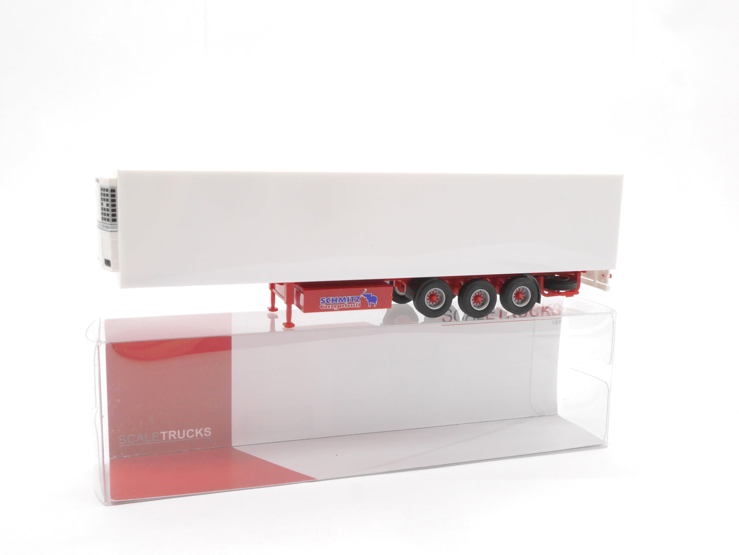 1:87 ST-0807 Scaletrucks 3achs Schmitz Kühlkoffer Auflieger rot/weiß