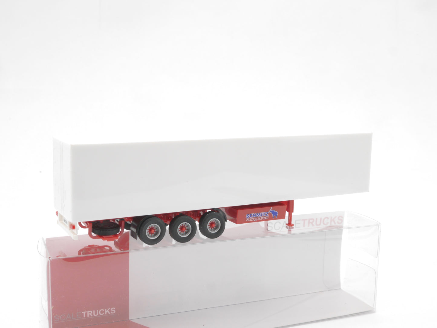 1:87 ST-0807 Scaletrucks 3achs Schmitz Kühlkoffer Auflieger rot/weiß