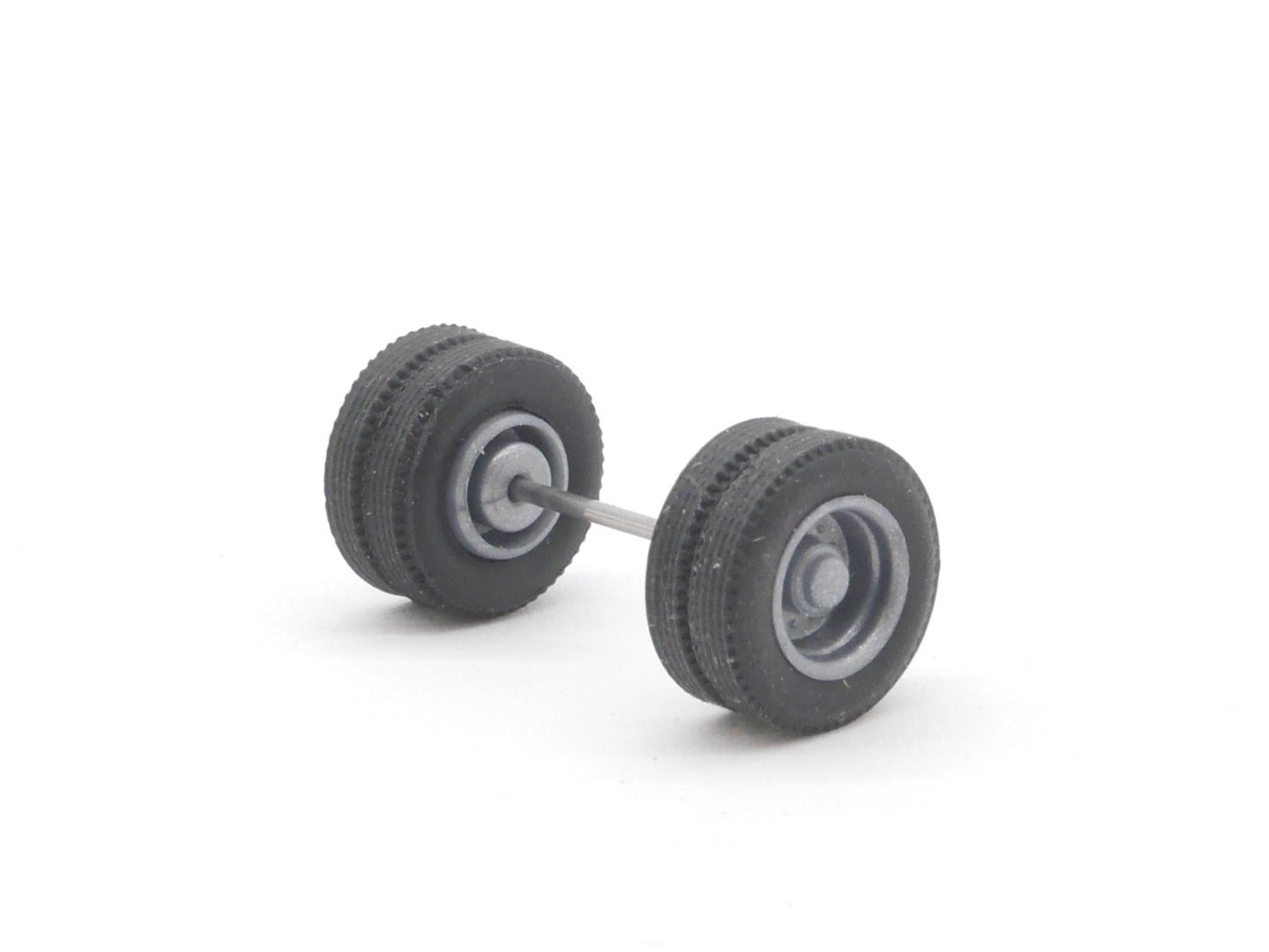 1:87 ST-0417 Kibri Bausatz 10x Auflieger Radsatz doppelt bereift grau